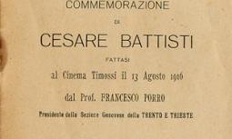 Commemorazione di Cesare Battisti