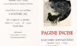 Mostra   Pagine Incise - Catalogo delle incisioni di Giacomo Soffiantino dal 1952 al 2004