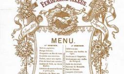 Menu Jubilé de 25 Années de mariage Monsieur &amp; Madame Ferdinand Meeus