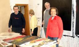  Piero Ruggeri nello studio a Battagliotti