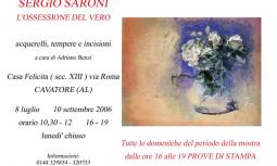 Mostra Saroni - l'ossessione del vero.