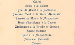 Menu  antecedente Esposizione  Arte Decorativa Moderna