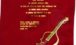 Menu  Diner Les poissons Melomanes (Georges Fourest) Croisière de Musique