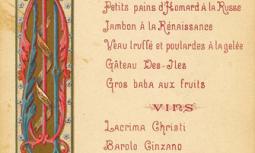 Menu Reale Umberto I 
