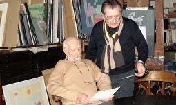 Nello studio in via Mazzini 