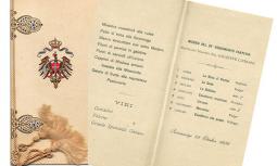  Menu Reale - Vittorio Emanuele III.
