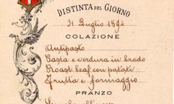 Menu Casa Reale Savoia