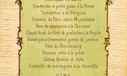  Menu Reale Casa Savoia Umberto I°