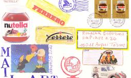 MAIL ART - OMAGGIO A NUTELLA