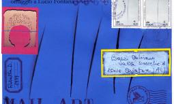 MAIL ART - &quot;Omaggio a Lucio Fontana&quot;