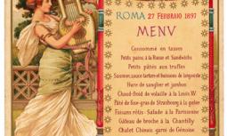  Menu Reale  Casa Savoia Umberto I°
