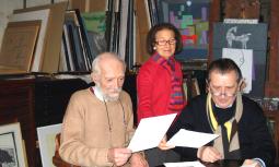 Nello studio in via Mazzini