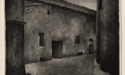 Piazzetta (Bel Fonte) oppure Case con lampione, oppure Vicolo con fanale (Bel Fonte)