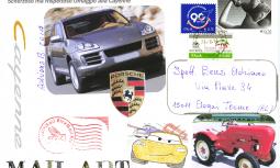 MAIL ART       - &quot;I GRANDI MITI&quot; Scherzoso ma rispettoso omaggio alla Cayenne